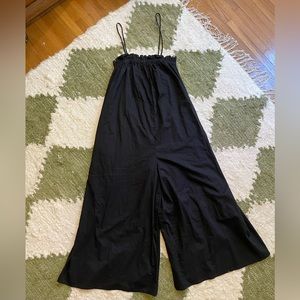 Everlane Flowy Jumpsuit — Black, Size XXS